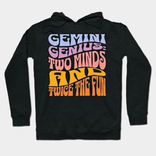 Gemini Genius Zodiac Sign Birthday Hoodie